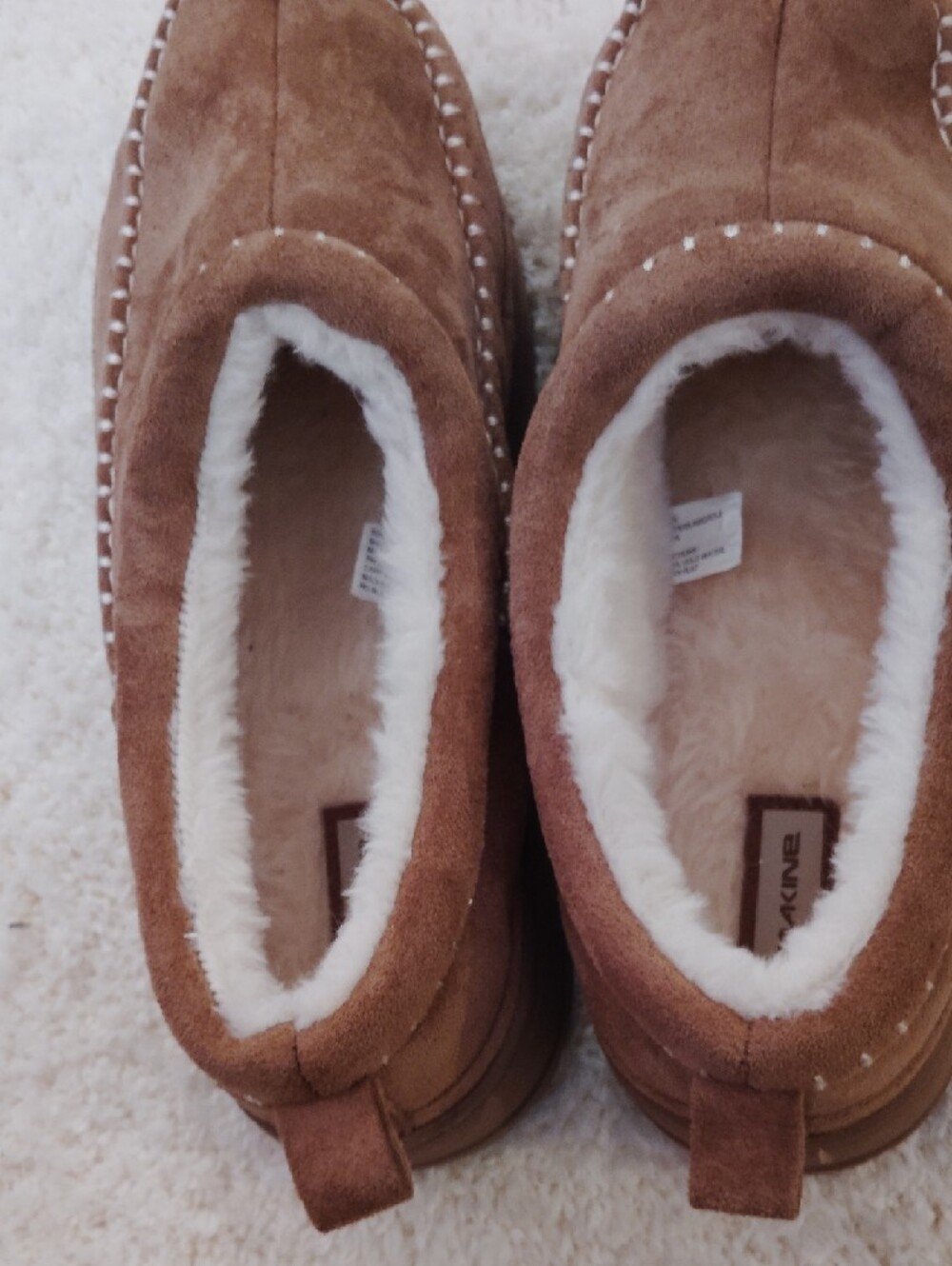 Dakine Brown and White Sherpa-Lined Slip-On - Picture 4 of 5